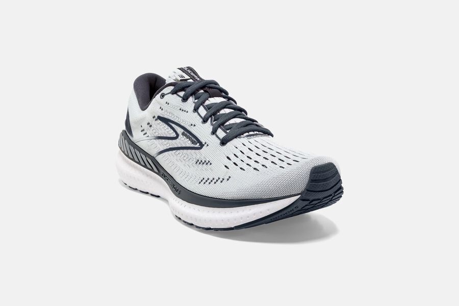 Brooks Running Shoes - Glycerin GTS 19 Road Womens - White/Grey - KTL-963854